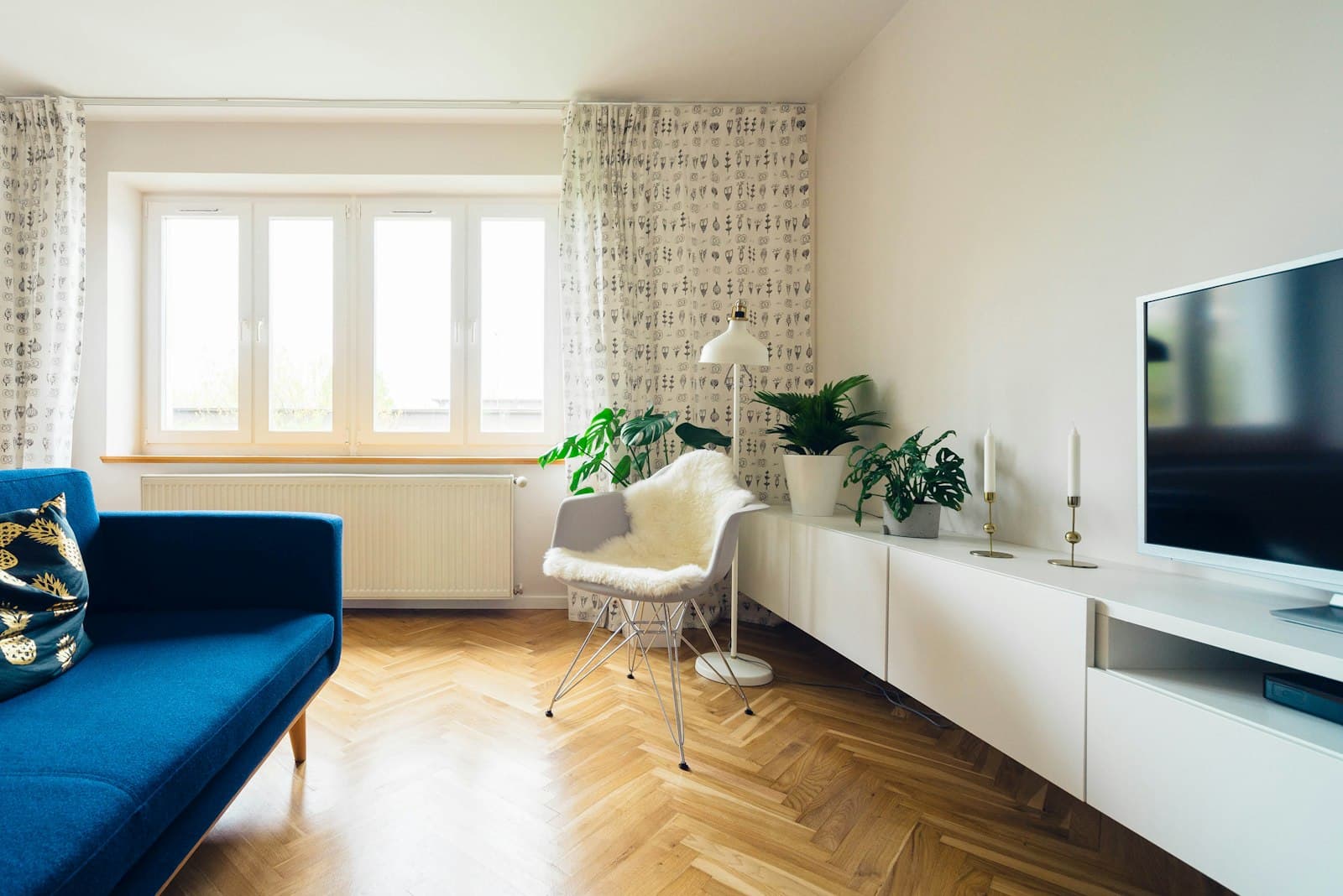 Cleaned post-construction interior